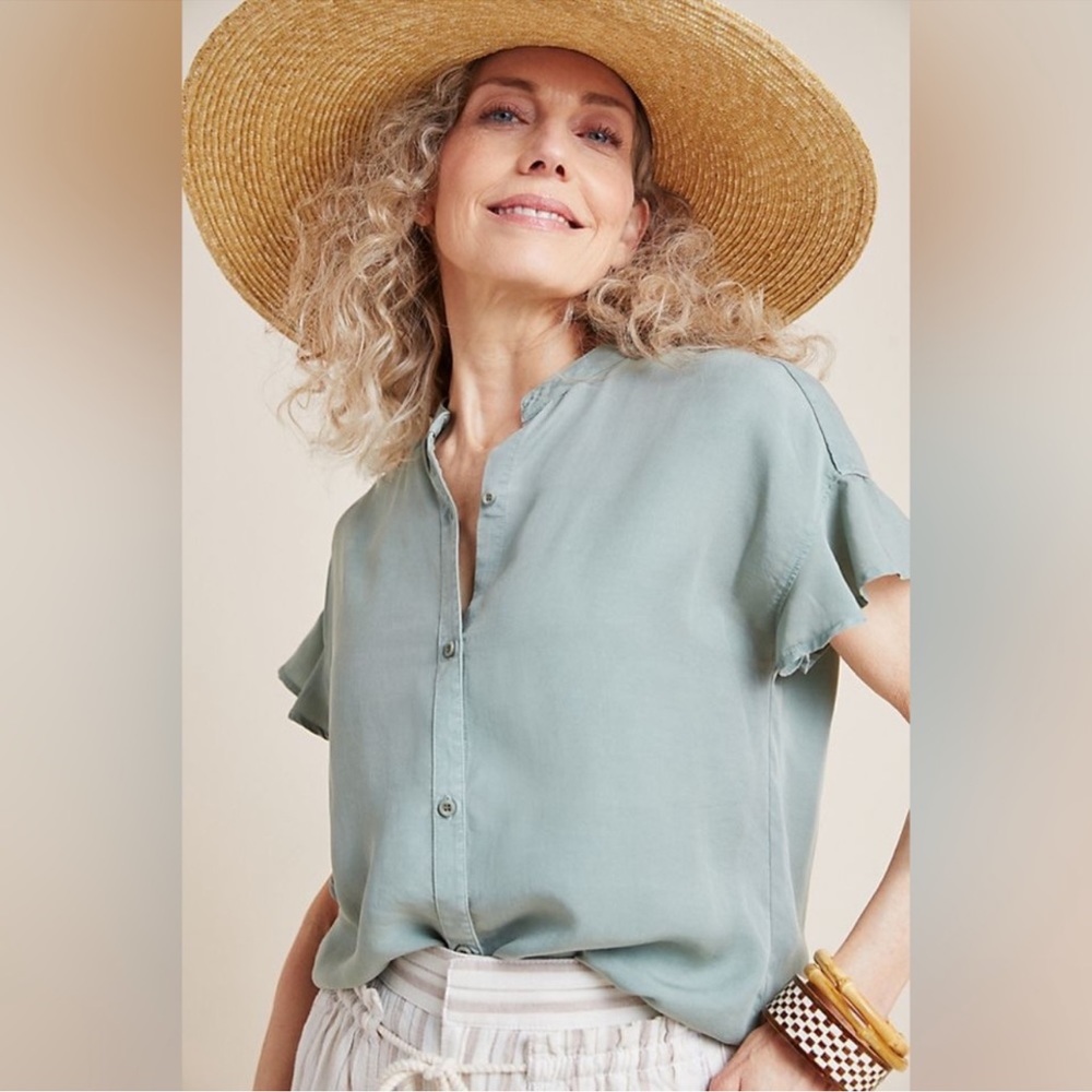 Anthropologie Cloth & Stone Calder Buttondown Size Small